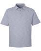 North End Men's Eclipse Jacquard Polo CLASSC NAVY HTHR OFFront