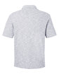 North End Men's Eclipse Jacquard Polo PLATINUM HEATHER OFBack