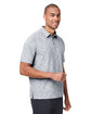 North End Men's Eclipse Jacquard Polo BLACK HEATHER ModelQrt