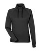 North End Ladies' Rhythm Waffle Pullover BLACK OFFront