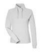 North End Ladies' Rhythm Waffle Pullover PLATINUM OFFront