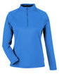 North End Ladies' Revive coolcore Quarter-Zip LT NAUTICAL BLUE OFFront