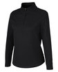 North End Ladies' Express Tech Performance Quarter-Zip BLACK OFQrt