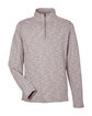 North End Men's Eclipse Jacquard Quarter-Zip BURGUNDY HEATHER OFFront