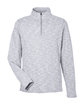 North End Men's Eclipse Jacquard Quarter-Zip PLATINUM HEATHER OFFront