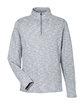 North End Men's Eclipse Jacquard Quarter-Zip BLACK HEATHER OFFront