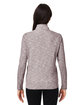 North End Ladies' Eclipse Jacquard Quarter-Zip BURGUNDY HEATHER ModelBack