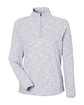 North End Ladies' Eclipse Jacquard Quarter-Zip PLATINUM HEATHER OFFront