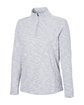 North End Ladies' Eclipse Jacquard Quarter-Zip PLATINUM HEATHER OFQrt