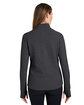 North End Ladies' Spirit Textured Quarter-Zip BLACK HEATHER ModelBack