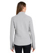 North End Ladies' Spirit Textured Quarter-Zip PLATINUM HEATHER ModelBack