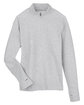 North End Ladies' Spirit Textured Quarter-Zip PLATINUM HEATHER FlatFront