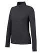 North End Ladies' Spirit Textured Quarter-Zip BLACK HEATHER OFQrt