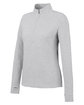 North End Ladies' Spirit Textured Quarter-Zip PLATINUM HEATHER OFQrt