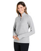 North End Ladies' Spirit Textured Quarter-Zip PLATINUM HEATHER ModelQrt