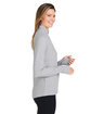 North End Ladies' Spirit Textured Quarter-Zip PLATINUM HEATHER ModelSide