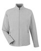 North End Men's Spirit Textured Full-Zip PLATINUM HEATHER OFFront