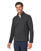 North End Men's Spirit Textured Full-Zip BLACK HEATHER ModelQrt