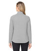 North End Ladies' Spirit Textured Full-Zip PLATINUM HEATHER ModelBack