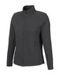 North End Ladies' Spirit Textured Full-Zip BLACK HEATHER OFQrt