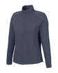 North End Ladies' Spirit Textured Full-Zip CLASSIC NAVY HTH OFQrt