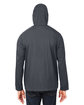 North End Men's Aura Lightweight Packable Anorak CARBON/ BLACK ModelBack