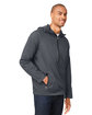 North End Men's Aura Lightweight Packable Anorak CARBON/ BLACK ModelQrt