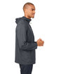 North End Men's Aura Lightweight Packable Anorak CARBON/ BLACK ModelSide