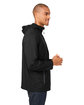 North End Men's Aura Lightweight Packable Anorak BLACK/ CARBON ModelSide