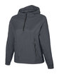 North End Ladies' Aura Lightweight Packable Anorak CARBON/ BLACK OFQrt