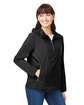 North End Ladies' Aura Lightweight Packable Anorak BLACK/ CARBON ModelQrt