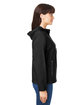 North End Ladies' Aura Lightweight Packable Anorak BLACK/ CARBON ModelSide