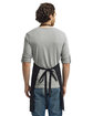 Artisan Collection by Reprime Espresso Bib Apron BLACK/ BROWN ModelBack