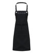 Artisan Collection by Reprime Espresso Bib Apron BLACK/ BLACK OFFront