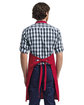 Artisan Collection by Reprime Unisex "Calibre" Heavy Cotton Canvas Pocket Apron RED ModelBack