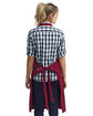 Artisan Collection by Reprime Unisex "Calibre" Heavy Cotton Canvas Pocket Apron BURGUNDY ModelBack