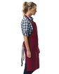 Artisan Collection by Reprime Unisex "Calibre" Heavy Cotton Canvas Pocket Apron BURGUNDY ModelSide