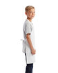 Artisan Collection by Reprime Youth Recycled Apron WHITE ModelSide