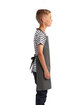 Artisan Collection by Reprime Youth Recycled Apron DARK GREY ModelSide