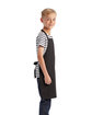 Artisan Collection by Reprime Youth Recycled Apron BLACK ModelSide