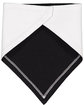 Rabbit Skins Infant Premium Jersey Bandana Bib WHITE/ BLACK ModelBack