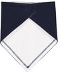 Rabbit Skins Infant Premium Jersey Bandana Bib NAVY/ WHITE ModelBack