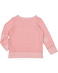 Rabbit Skins Toddler Harborside Melange French Terry Crewneck with Elbow Patches MAUVELOUS MLANGE ModelBack