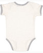 Rabbit Skins Infant Baby Rib Bow Tie Bodysuit NATURAL HTH/ HTH ModelBack