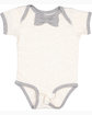 Rabbit Skins Infant Baby Rib Bow Tie Bodysuit NATURAL HTH/ HTH ModelQrt