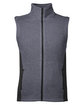 Spyder Men's Pursuit Vest FRONTR HTHR/ BLK OFFront