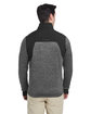 Spyder Men's Passage Sweater Jacket POLAR POWDR/ BLK ModelBack