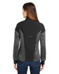 Spyder Ladies' Passage Sweater Jacket POLAR POWDR/ BLK ModelBack