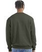 Champion Adult Powerblend Crewneck Sweatshirt DARK GREEN HTHR ModelBack