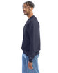 Champion Adult Powerblend Crewneck Sweatshirt NAVY HEATHER ModelSide